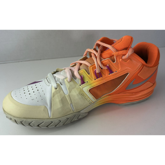 Nike Lunar Ballistec 1.5 Tennis Shoes Men’s Size 11.5 Orange Purple 705285-800 - Picture 2 of 16